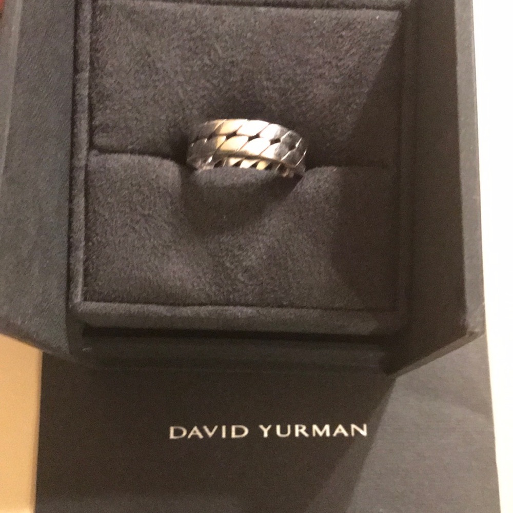David Yurman Curb Chain Ring Solid Silver